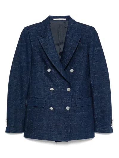 TAGLIATORE TAGLIATORE COTTON DOUBLE-BREASTED JACKET