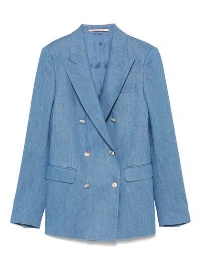 TAGLIATORE TAGLIATORE COTTON DOUBLE-BREASTED JACKET