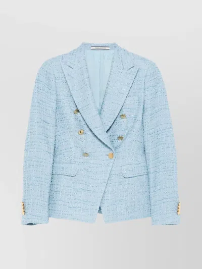 TAGLIATORE COTTON JACKET WITH NOTCHED LAPELS