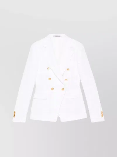 TAGLIATORE COTTON JACKET WITH NOTCHED LAPELS