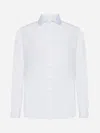 Tagliatore Poplin Cotton Shirt In White