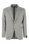 Tagliatore Men's Cotton, Silk And Stretch Wool Jacket In Blue