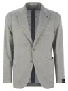 Tagliatore Two-button Patch-pocket Jacket In Gray