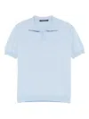Tagliatore Classic Cotton Polo With Buttonless Collar