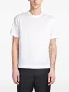Tagliatore Men White Cotton Jersey Crewneck T-shirt In White