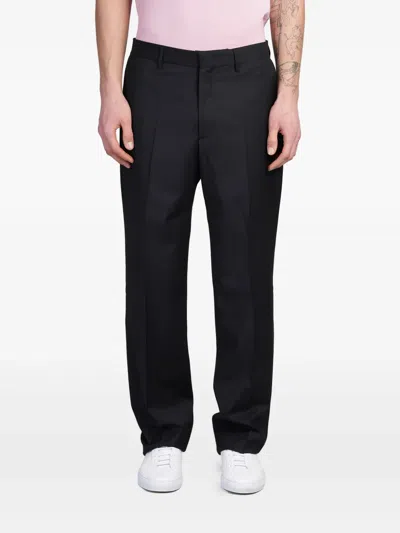 Tagliatore Cotton Trousers In Schwarz