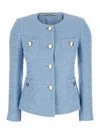 Tagliatore 'beverly' Light-blue Jacket With Metal Buttons