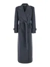 Tagliatore Jody Long Coat In Grey