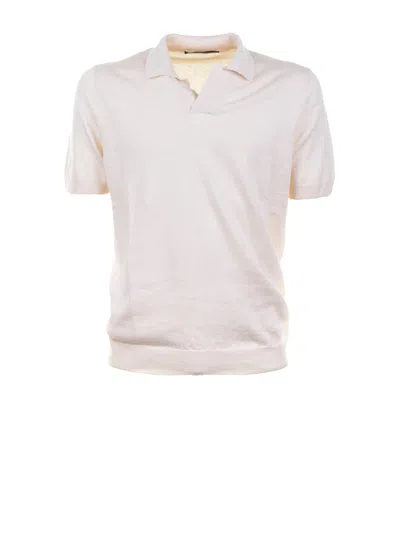 Tagliatore Cream Clothing T-shirts And Polos In Neutral