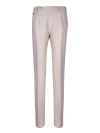 TAGLIATORE CREAM LINEN TROUSERS