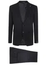 TAGLIATORE TAGLIATORE CREPE EFFECT CLASSIC SUIT CLOTHING