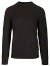 Tagliatore Crew Neck Sweater Knitwear Brown In Brown