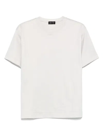 Tagliatore Crew-neck T-shirt In Gray