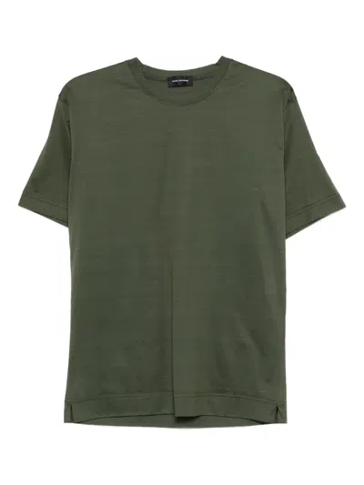 Tagliatore Crew-neck T-shirt In Green