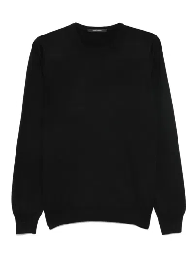 TAGLIATORE CREW-NECK VIRGIN-WOOL SWEATER
