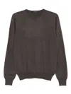 Tagliatore Pullover Mit Rundem Ausschnitt In Brown