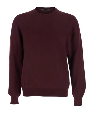 Tagliatore Crew-neck Virgin-wool Sweater In Multi