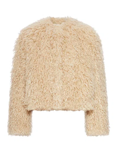 TAGLIATORE CROPPED FUR JACKET