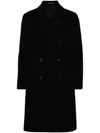 Tagliatore Cappotto 2 Petti Sfoderato Londra Grigio 90 Lana 10 Cachemire Coats Black In Black