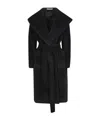 Tagliatore Daisy Belted Coat In Black