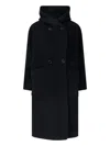Tagliatore Tailored Black Jacket With Classic Collar And Minimalistic Design In Black