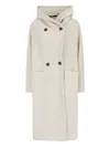Tagliatore Minimalist White Jacket With Classic Collar And Tailored Fit In White