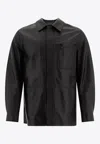 Tagliatore Daniel Leather Long-sleeved Jacket In Black