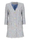 Tagliatore Frayed Edge Button Front Blazer