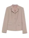 Tagliatore Patch Pocket Wool Blazer In Brown