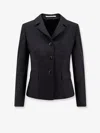 Tagliatore Daria Virgin Wool Blend Blazer In Black