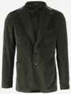 Tagliatore Stretch Cotton Velvet Single-breasted Jacket