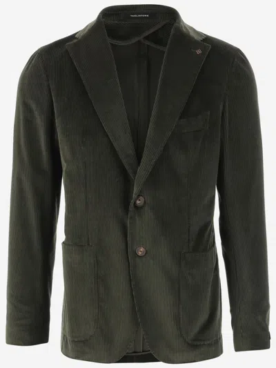 TAGLIATORE DARK GREEN SINGLE-BREASTED BLAZER