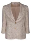 Tagliatore J-debra Sequin-embellished Blazer In Beige