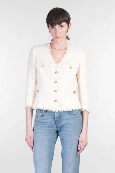 Tagliatore Dharma Casual Jacket In Beige Cotton
