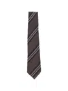 Tagliatore Diagonal-stripe Waffle-knit Tie In Multi