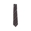 Tagliatore Diagonal-stripe Waffle-knit Tie In Multi