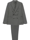 Tagliatore Dogtooth-pattern Suit In Black
