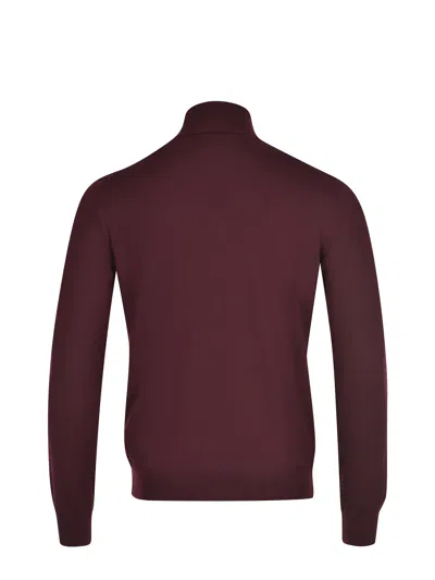 Tagliatore Sweater Made Of Virgin Wool In Brown