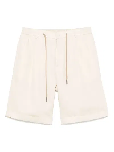 Tagliatore Donny Shorts In Neutrals