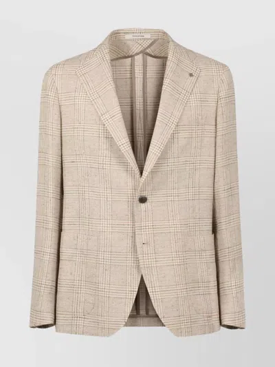 TAGLIATORE DOUBLE BACK SLIT HEM JACKET