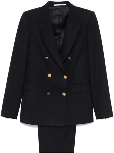 TAGLIATORE DOUBLE-BREASTED BLACK SUIT