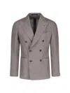 Tagliatore Structured Double-breasted Blazer With Notch Lapel