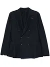 Tagliatore Double-breasted Blazer In 蓝色
