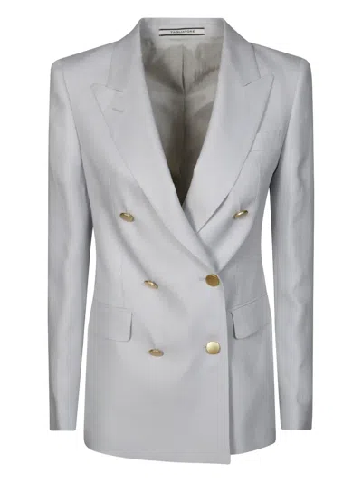 Tagliatore Double-breasted Blazer In 蓝色