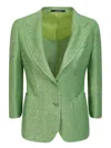 Tagliatore Glitter-detail Single-breasted Blazer