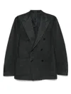 Tagliatore Long-sleeved Suit Jacket In Black