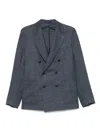 Tagliatore Montecarlo Doppio Petto Boucle Jackets Blue