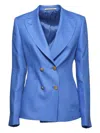Tagliatore Double-breasted Blazer In Blue