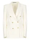Tagliatore Double-breasted Jacket In Neutral