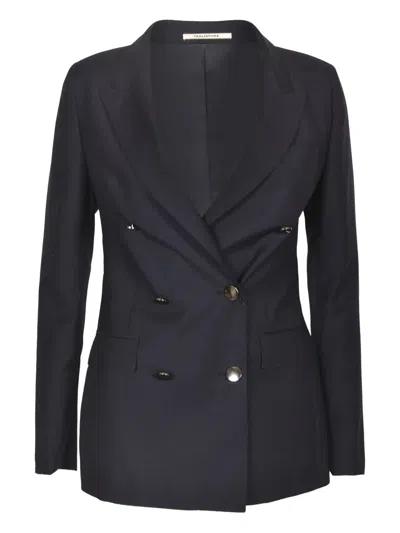 Tagliatore Double-breasted Blazer In Blue